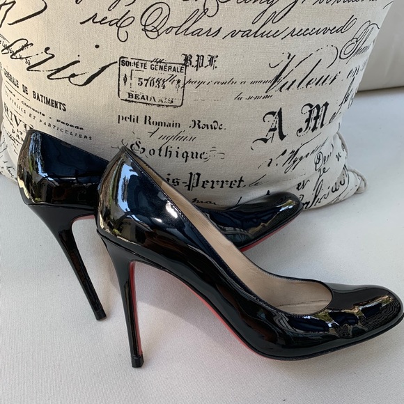 Authentic Christian Louboutin, Simple patent pump - Picture 3 of 10